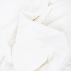 Organic Cotton Muslin Baby Quilt - White