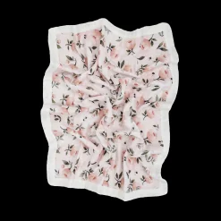 Organic Cotton Muslin Baby Quilt - Watercolor Floret 2