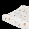 Organic Cotton Muslin Changing Pad Cover - Animal Crackers