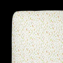 Organic Cotton Muslin Crib Sheet - Floral Field