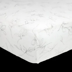 Organic Cotton Muslin Crib Sheet - Pencil Floral