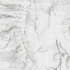 Organic Cotton Muslin Crib Sheet - Pencil Floral