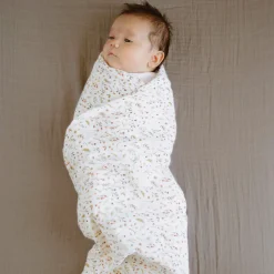 Organic Cotton Muslin Crib Sheet - Driftwood