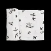 Organic Cotton Muslin Swaddle Blanket - Swallows