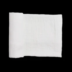 Organic Cotton Muslin Swaddle Blanket - White