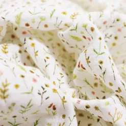 Organic Cotton Muslin Swaddle Blanket 2 Pack - Floral Field