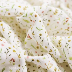 Organic Cotton Muslin Swaddle Blanket - Floral Field