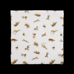 Organic Cotton Muslin Swaddle Blanket - Animal Crackers
