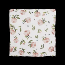 Organic Cotton Muslin Swaddle Blanket - Watercolor Floret