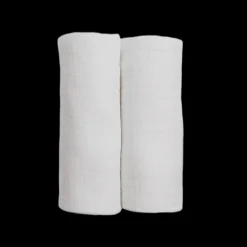 Organic Cotton Muslin Swaddle Blanket 2 Pack - White