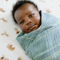 Organic Cotton Muslin Swaddle Blanket - Stillwater Stitch