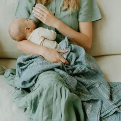 Organic Cotton Muslin Swaddle Blanket - Stillwater Stitch
