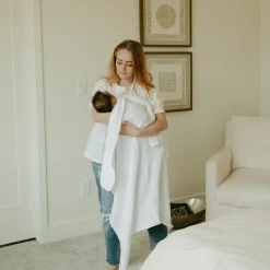 Organic Cotton Muslin Swaddle Blanket 2 Pack - White