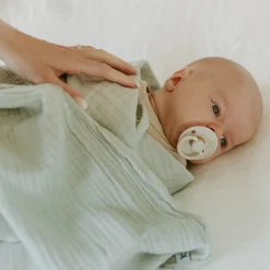 Organic Cotton Muslin Swaddle Blanket 2 Pack - Pencil Floral