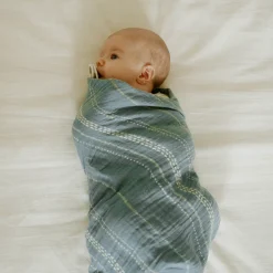 Organic Cotton Muslin Swaddle Blanket 2 Pack - Animal Crackers
