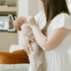 Organic Cotton Muslin Swaddle Blanket 2 Pack - Floral Field