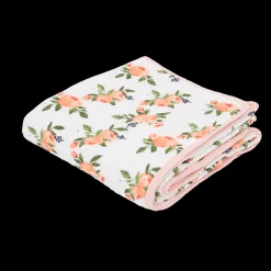 Original Cotton Muslin Quilt - Watercolor Roses 2