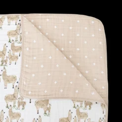 Original Cotton Muslin Quilt - Llama Llama