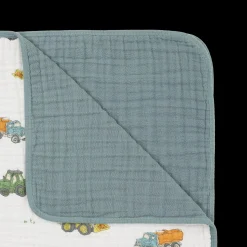 Original Cotton Muslin Quilt - Work Trucks