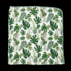 Original Cotton Muslin Quilt - Tropical Leaf