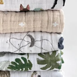 Original Cotton Muslin Quilt - Forest Friends