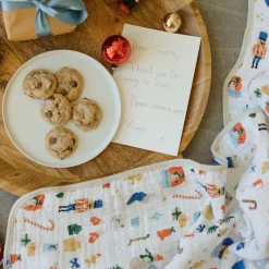 Original Cotton Muslin Quilt - Christmas Time