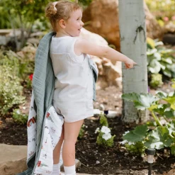 Original Cotton Muslin Quilt - Farmyard