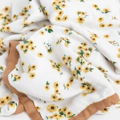 Original Deluxe Muslin Quilt - Ditsy Sunflower