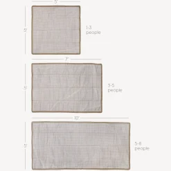 Outdoor Blanket - Beige Buffalo Check