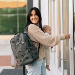 Red Rovr Roo Backpack - Charcoal Doodle
