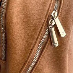 Skyline Backpack Cognac - Gold Hardware