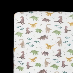 Stretch Knit Crib Sheet - Dino Pals