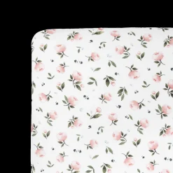 Stretch Knit Crib Sheet - Watercolor Rose