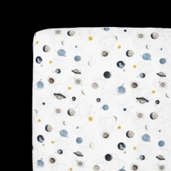 Stretch Knit Crib Sheet - Planets