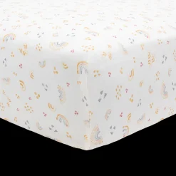 Stretch Knit Crib Sheet - Rainbows