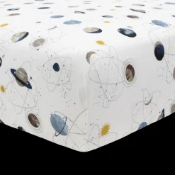 Stretch Knit Crib Sheet - Planets
