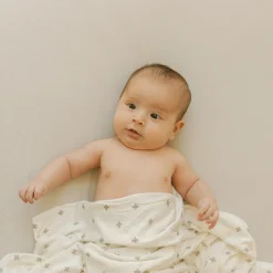 Stretch Knit Crib Sheet - Pebble
