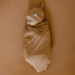Stretch Knit Crib Sheet - Terracotta