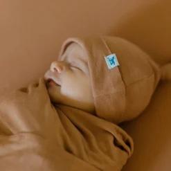Stretch Knit Crib Sheet - Terracotta