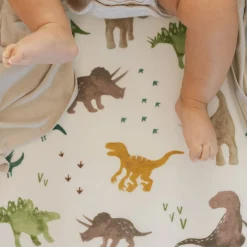 Stretch Knit Crib Sheet - Dino Pals