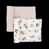 Stretch Knit Swaddle Blanket 2 Pack - Watercolor Rose