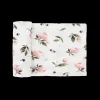 Stretch Knit Swaddle Blanket - Watercolor Rose