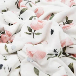 Stretch Knit Swaddle Blanket 2 Pack - Watercolor Rose
