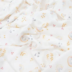 Stretch Knit Swaddle Blanket 2 Pack - Rainbows