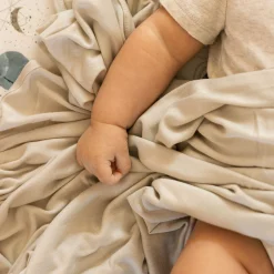 Stretch Knit Swaddle Blanket 2 Pack - Grey Cross