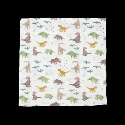 Stretch Knit Swaddle Blanket - Dino Pals