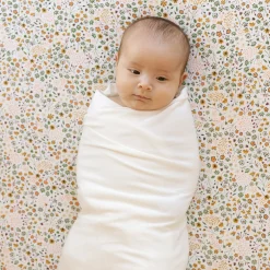 Stretch Knit Swaddle Blanket 2 Pack - White