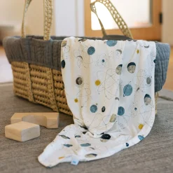 Stretch Knit Swaddle Blanket 2 Pack - Planets