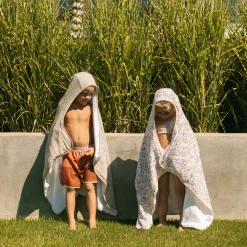 Toddler Hooded Towel - Pressed Petals