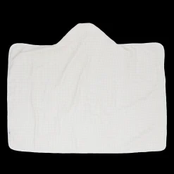 Toddler Hooded Towel - Tan Gingham